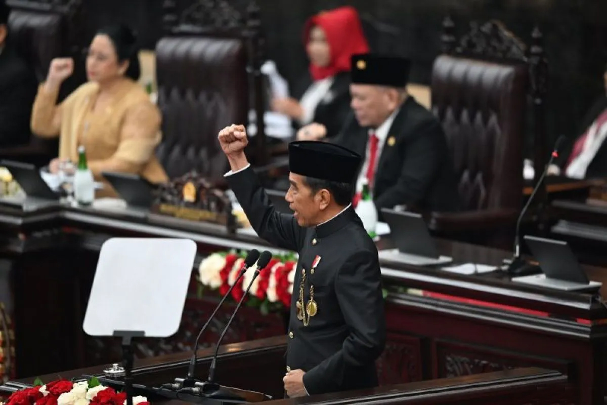 Sidang Tahunan MPR RI dan Sidang Bersama DPR RI dan DPD RI 2024, Presiden Jokowi paparkan capaian pemerintah Sidang Tahunan MPR RI dan Sidang Bersama DPR RI dan DPD RI 2024, Presiden Jokowi paparkan capaian pemerintah