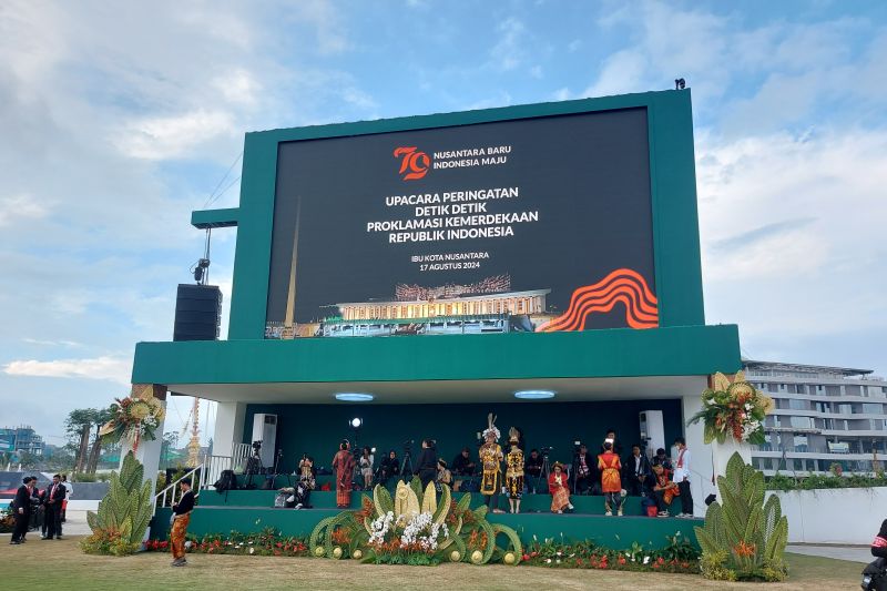 Lapangan Istana IKN memukau jelang detik Proklamasi Lapangan Istana IKN memukau jelang detik Proklamasi
