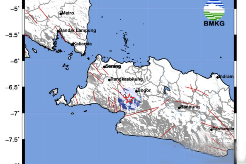 BMKG: Pusat gempa magnitudo 3,5 berada di Kota Bogor BMKG: Pusat gempa magnitudo 3,5 berada di Kota Bogor