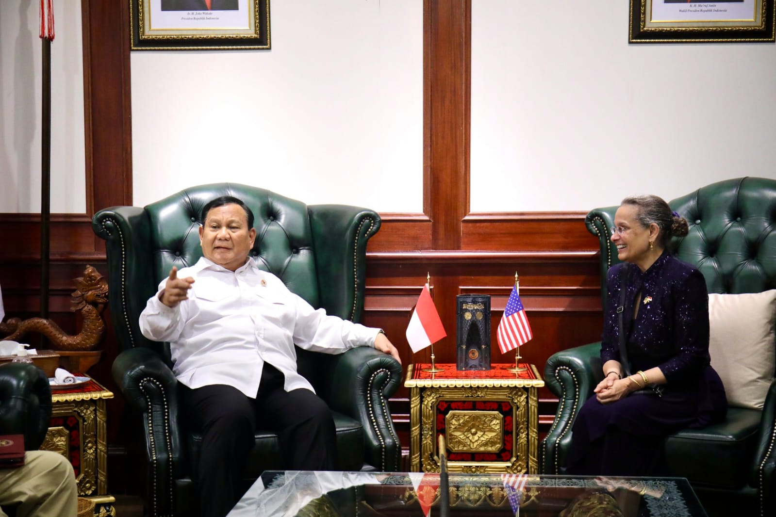 Menhan Prabowo terima kunjungan Dubes AS di Kemhan