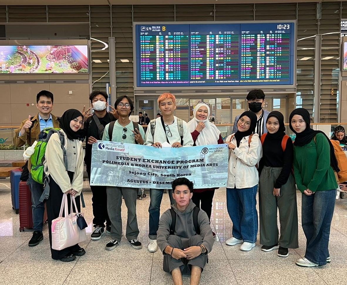 Mahasiswa penyiaran Polimedia ikuti student exchange ke Korea Selatan