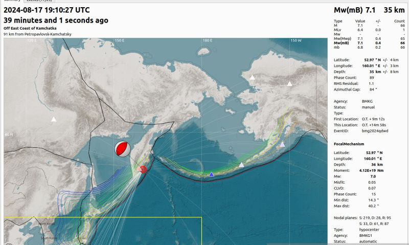 Indonesia aman dari gempa di Rusia yang berskala 7 magnitudo Indonesia aman dari gempa di Rusia yang berskala 7 magnitudo