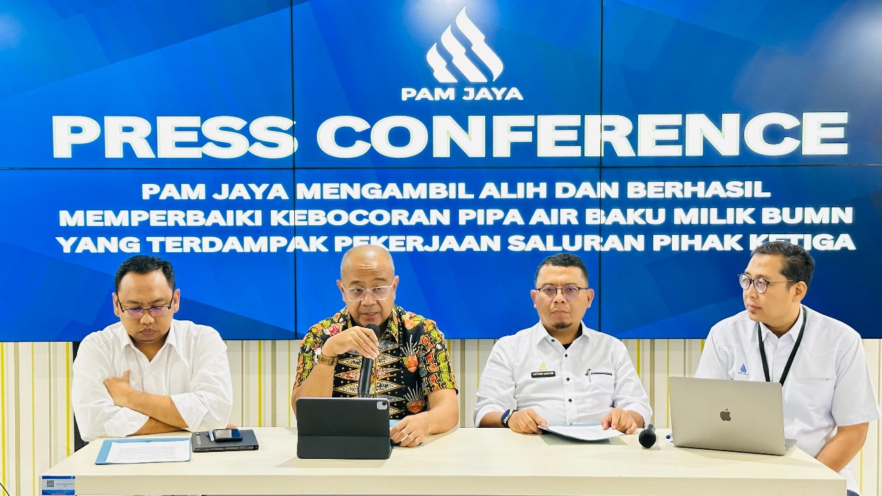 PAM Jaya ambil alih dan berhasil perbaiki kebocoran pipa air baku BUMN PAM Jaya ambil alih dan berhasil perbaiki kebocoran pipa air baku BUMN