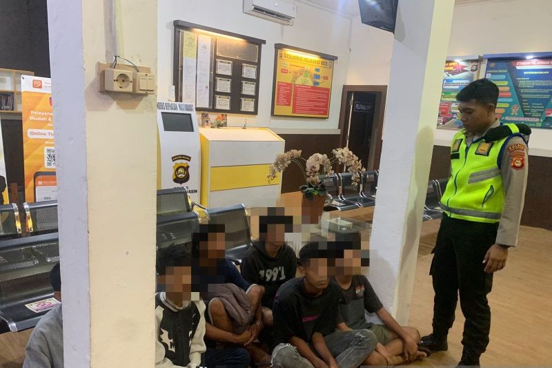 Polres Muba tangani tujuh pelajar terlibat aksi tawuran