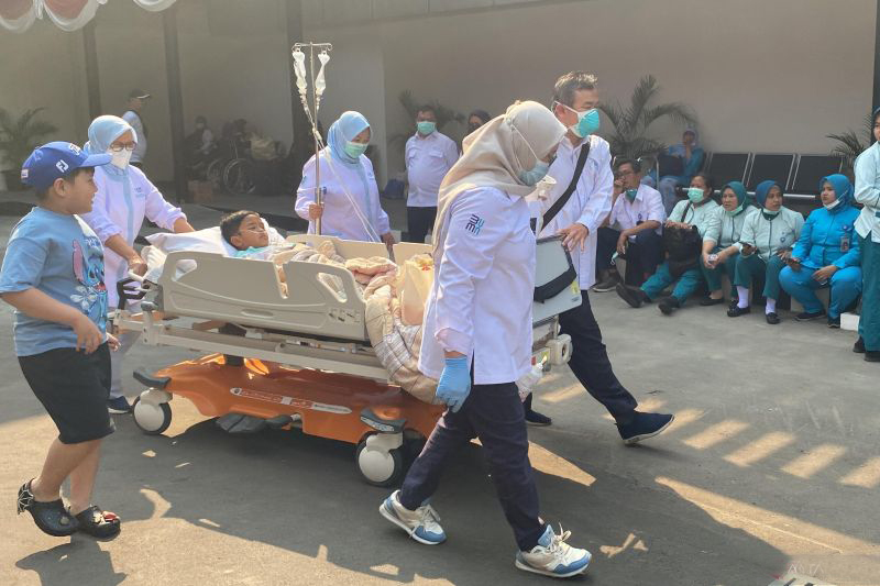 Sebanyak 75 personel dikerahkan padamkan kebakaran di RSPP Jaksel