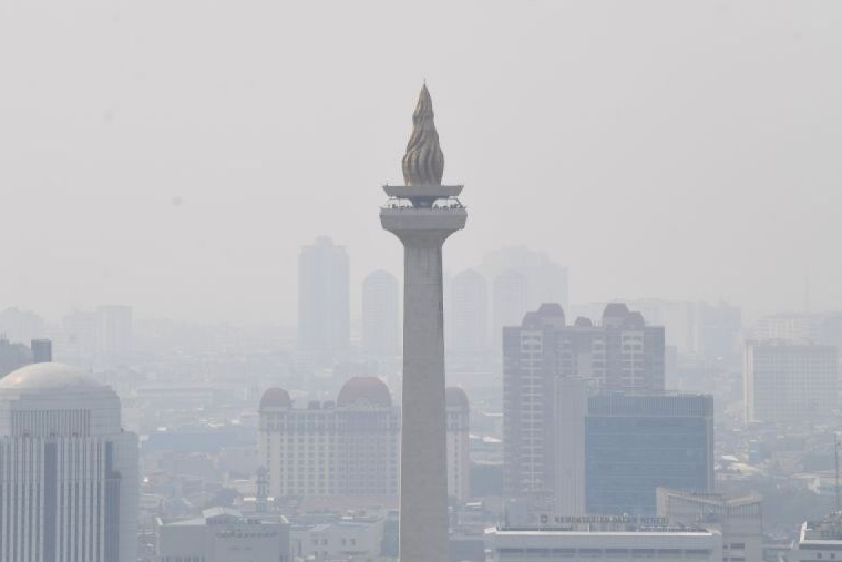 Kualitas udara Jakarta tidak sehat pada Minggu pagi Kualitas udara Jakarta tidak sehat pada Minggu pagi