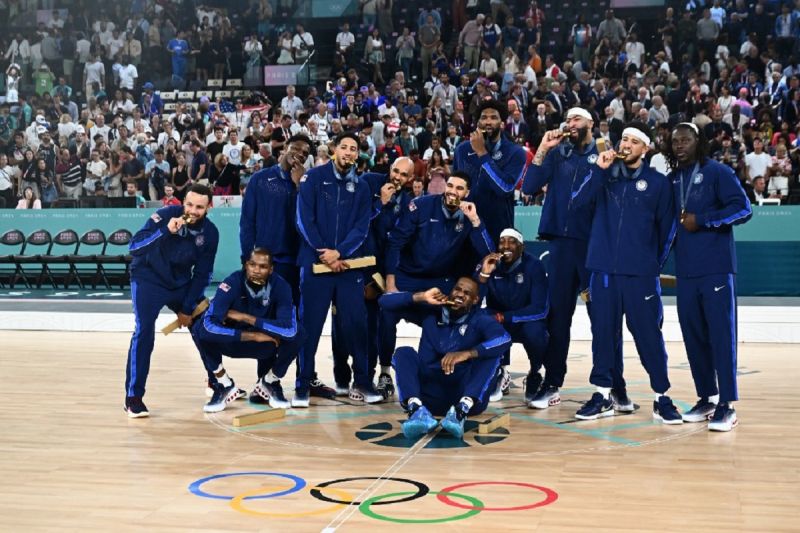 AS raih emas kelima beruntun usai kalahkan Prancis 98-87 AS raih emas kelima beruntun usai kalahkan Prancis 98-87
