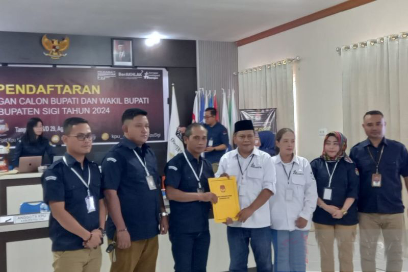 KPU Sigi tolak pendaftaran pasangan Nirwansyah-Hesty