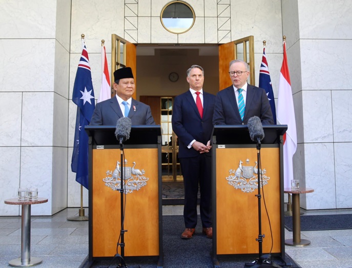 Bertemu Prabowo di Canberra, PM Australia Albanese sebut akan hadiri pelantikan pada Oktober Bertemu Prabowo di Canberra, PM Australia Albanese sebut akan hadiri pelantikan pada Oktober