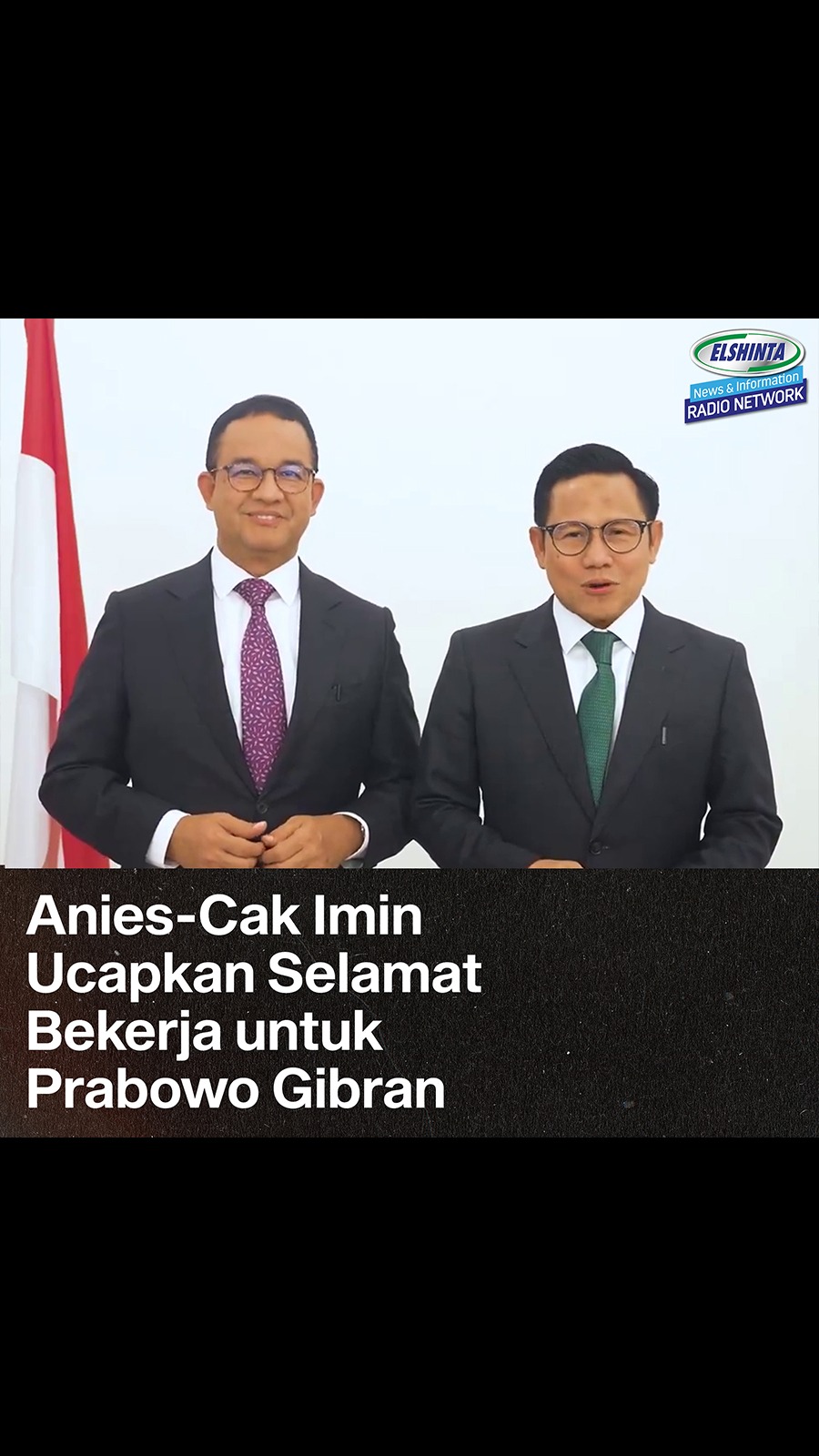 Anies-Cak Imin ucapkan selamat bekerja untuk Probowo-Gibran Anies-Cak Imin ucapkan selamat bekerja untuk Probowo-Gibran