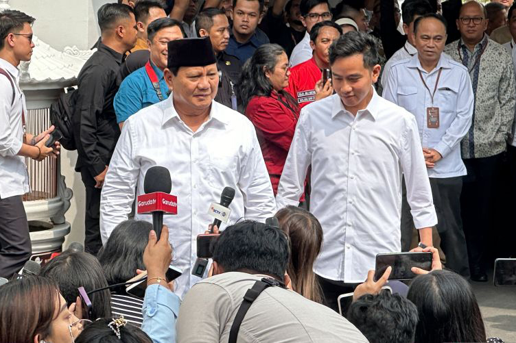 Prabowo-Gibran telah tiba di KPU hadiri penetapan capres-cawapres Prabowo-Gibran telah tiba di KPU hadiri penetapan capres-cawapres