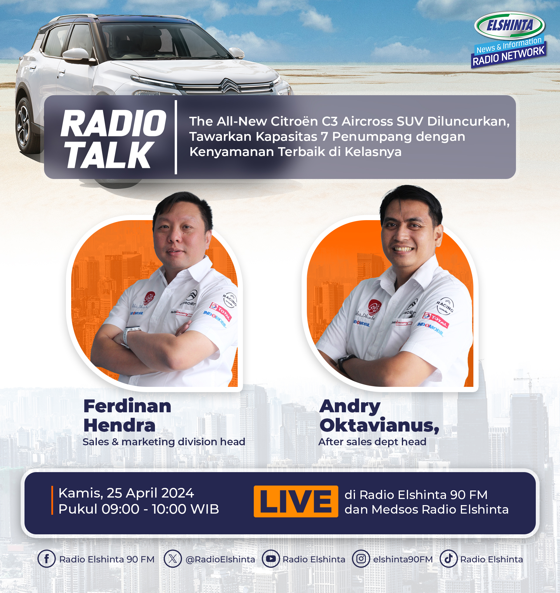 Radio Talk: The All-New Citroën C3 Aircross SUV Berikan Kenyamaman Terbaik di Kelasnya