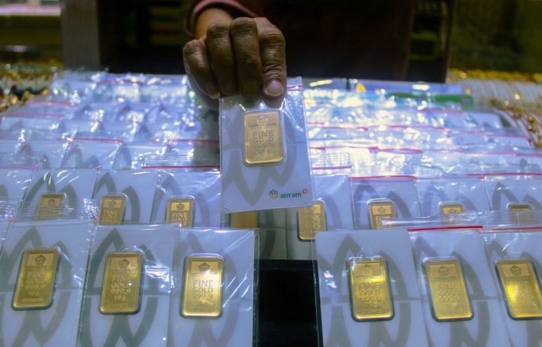 Harga emas Antam turun jadi Rp1,289 juta per gram Harga emas Antam turun jadi Rp1,289 juta per gram