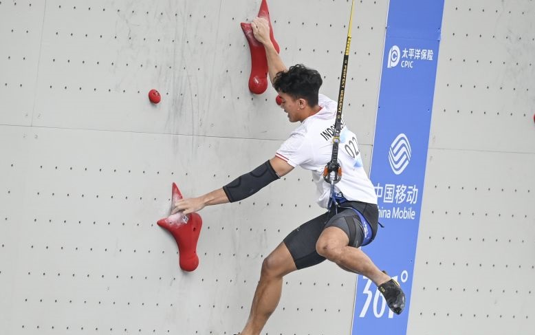 Kiromal Katibin segel medali perunggu di IFSC World Cup 2024 China Kiromal Katibin segel medali perunggu di IFSC World Cup 2024 China