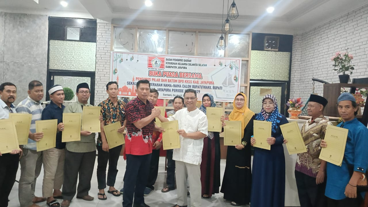 KKSS Kabupaten Jayapura serahkan nama calon wakil bupati KKSS Kabupaten Jayapura serahkan nama calon wakil bupati