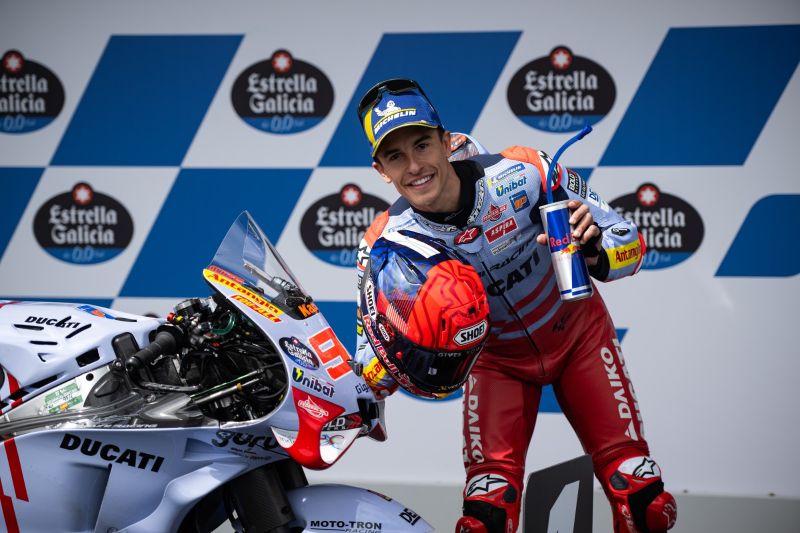 Marc Marquez incar podium usai raih pole pertama bersama Gresini Marc Marquez incar podium usai raih pole pertama bersama Gresini