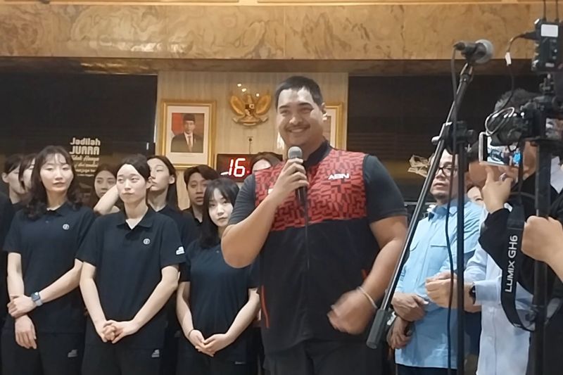 Dito sebut kehadiran Red Sparks momentum angkat kiprah voli Indonesia Dito sebut kehadiran Red Sparks momentum angkat kiprah voli Indonesia