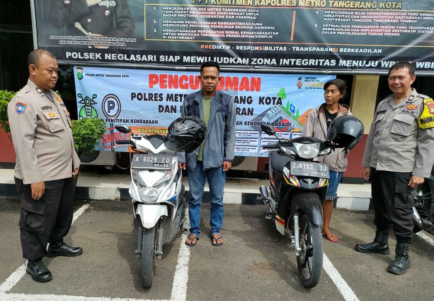Pemudik akui nyaman kendaraan dititpkan di Polres Metro Tangerang Kota