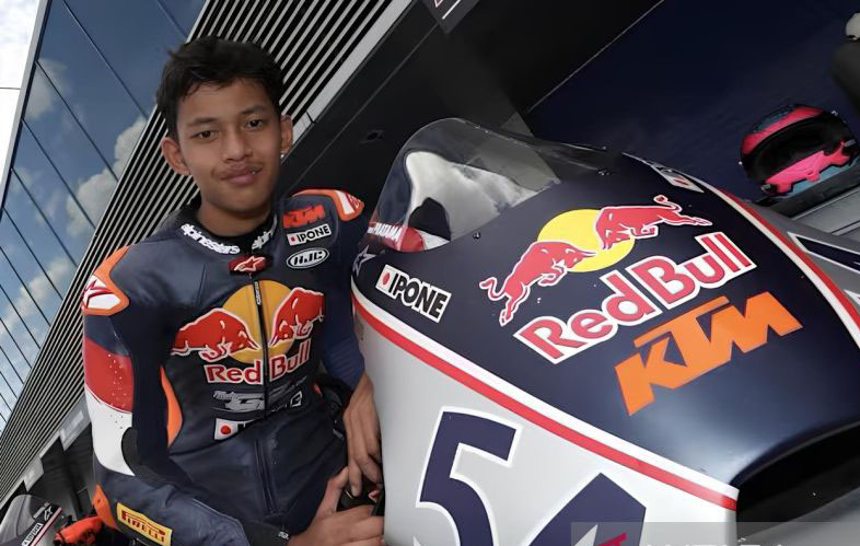 Veda Ega Pratama raih poin perdana di Red Bull Rookies Cup Veda Ega Pratama raih poin perdana di Red Bull Rookies Cup
