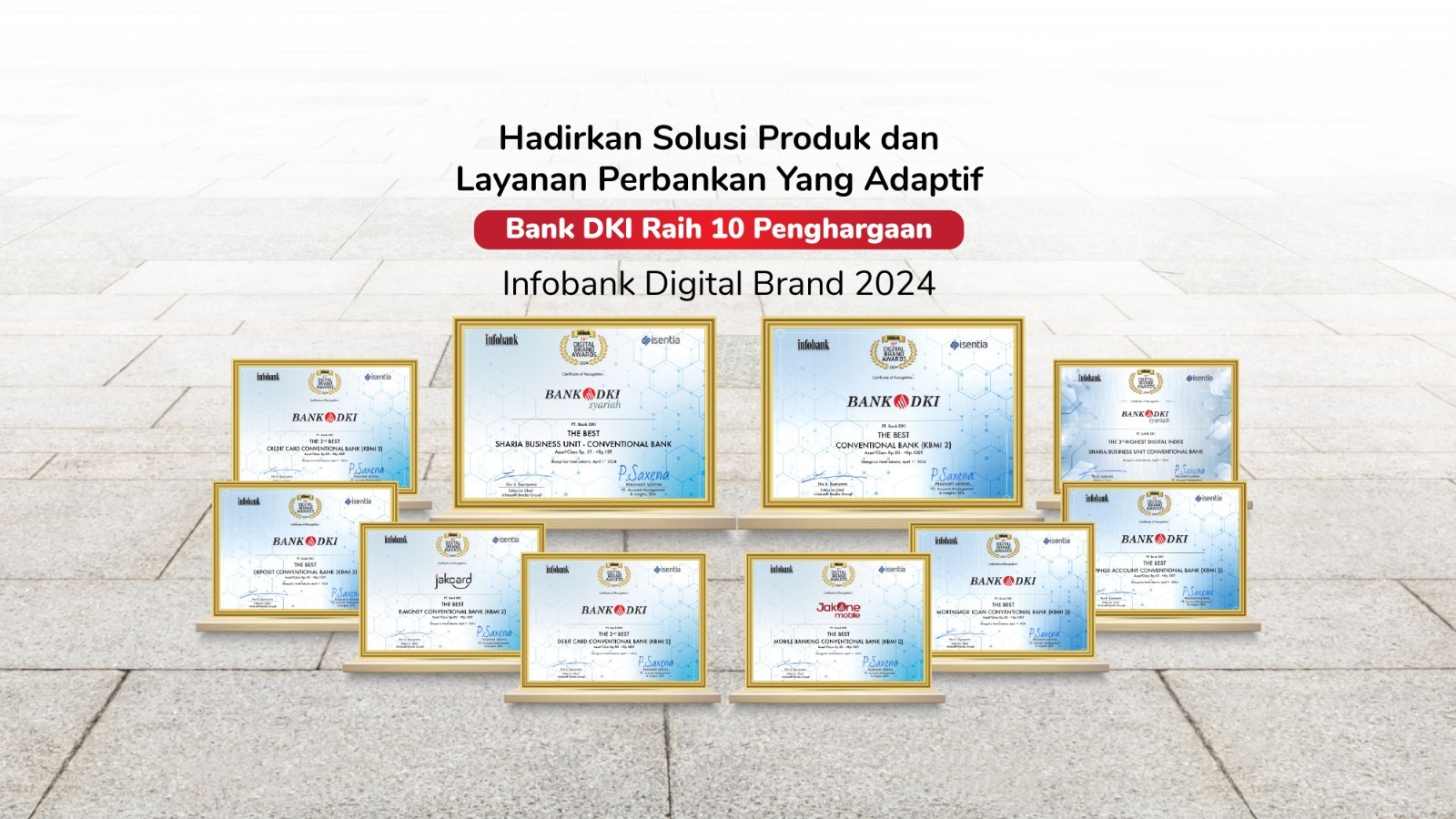 Bank DKI borong 10 penghargaan Infobank Digital Brand 2024