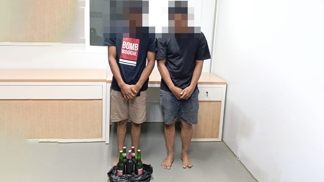 Bawa miras ke kawasan pembangunan IKN, 11 pekerja diamankan Satgas Nusantara Bawa miras ke kawasan pembangunan IKN, 11 pekerja diamankan Satgas Nusantara