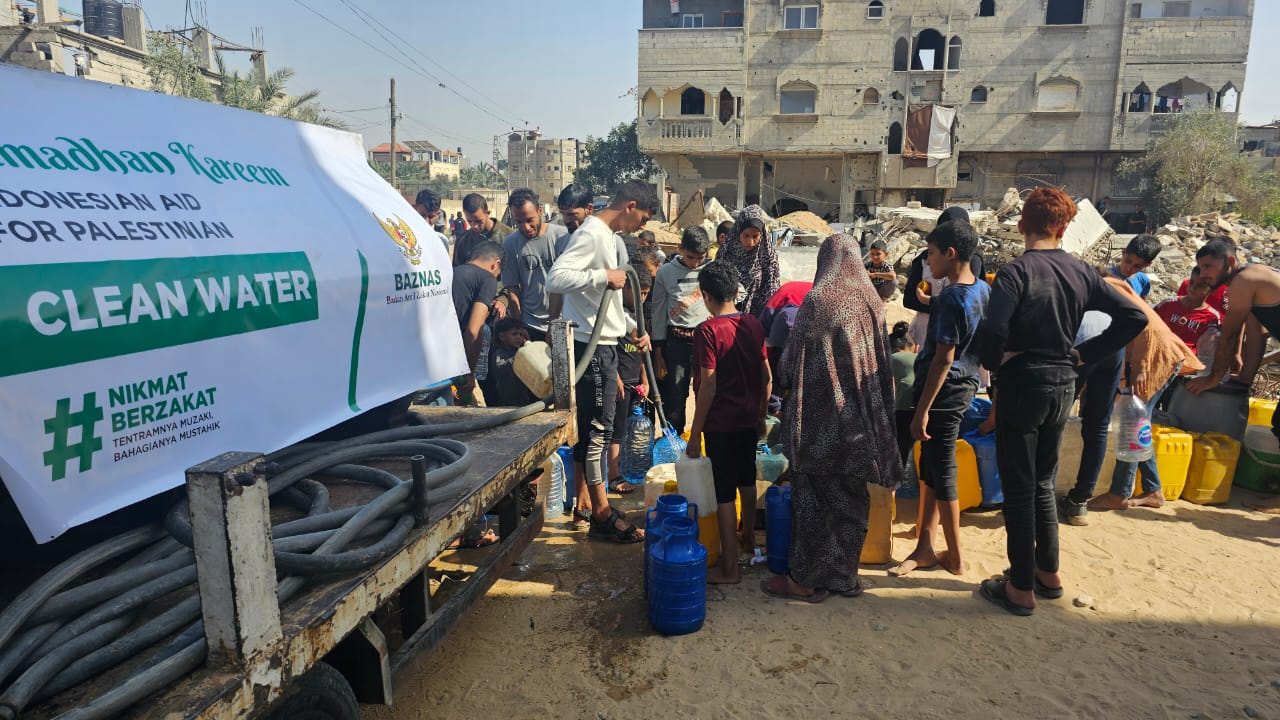 Berkah Ramadan, BAZNAS distribusikan air bersih untuk pengungsi Palestina di Rafah Berkah Ramadan, BAZNAS distribusikan air bersih untuk pengungsi Palestina di Rafah