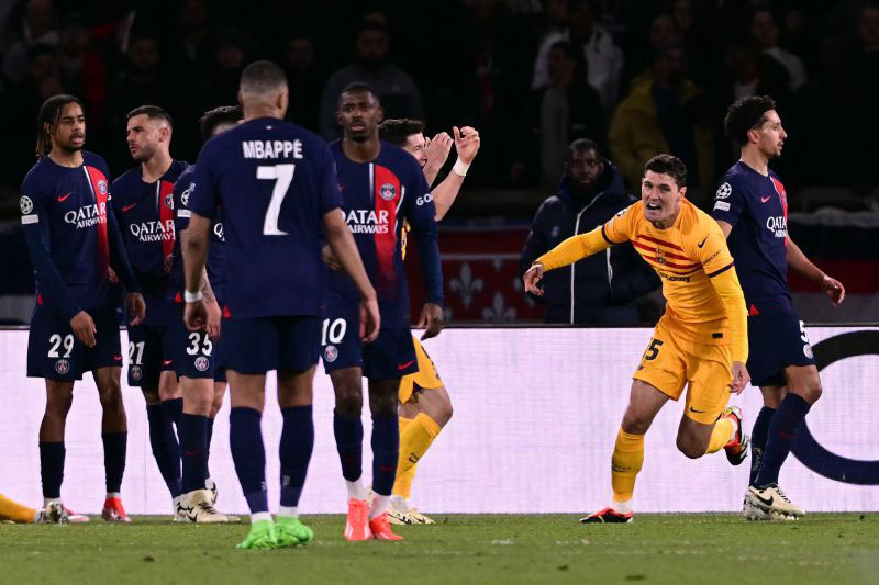 Barca bawa pulang kemenangan 3-2 dari lawatan ke markas PSG Barca bawa pulang kemenangan 3-2 dari lawatan ke markas PSG