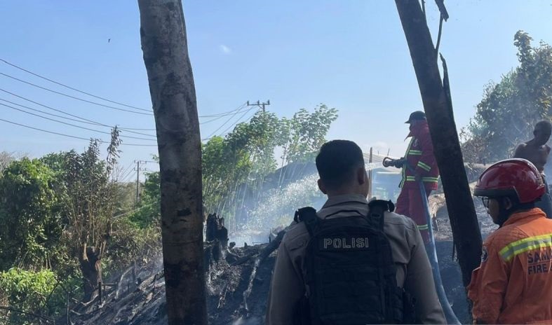 Tim Patroli Cepat Polresta Samarinda sigap tangani kebakaran lahan