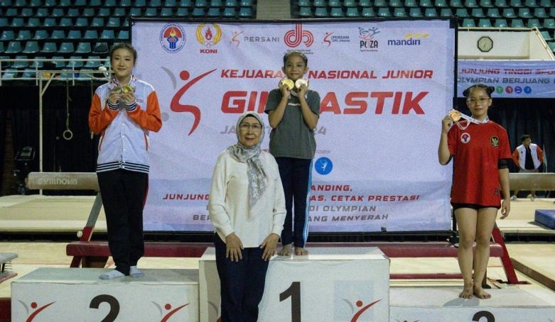 Aulia Fakhira tampil gemilang pada Kejurnas Junior Senam 2024
