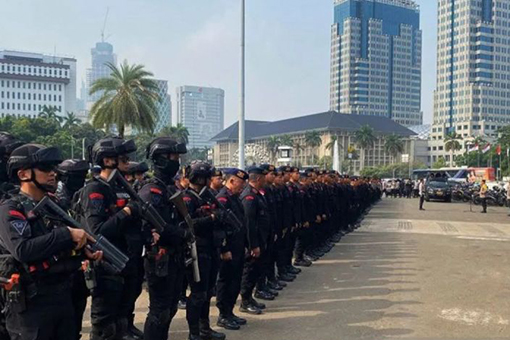 Ratusan personel dikerahkan untuk amankan aksi tolak PPN 12 persen Ratusan personel dikerahkan untuk amankan aksi tolak PPN 12 persen