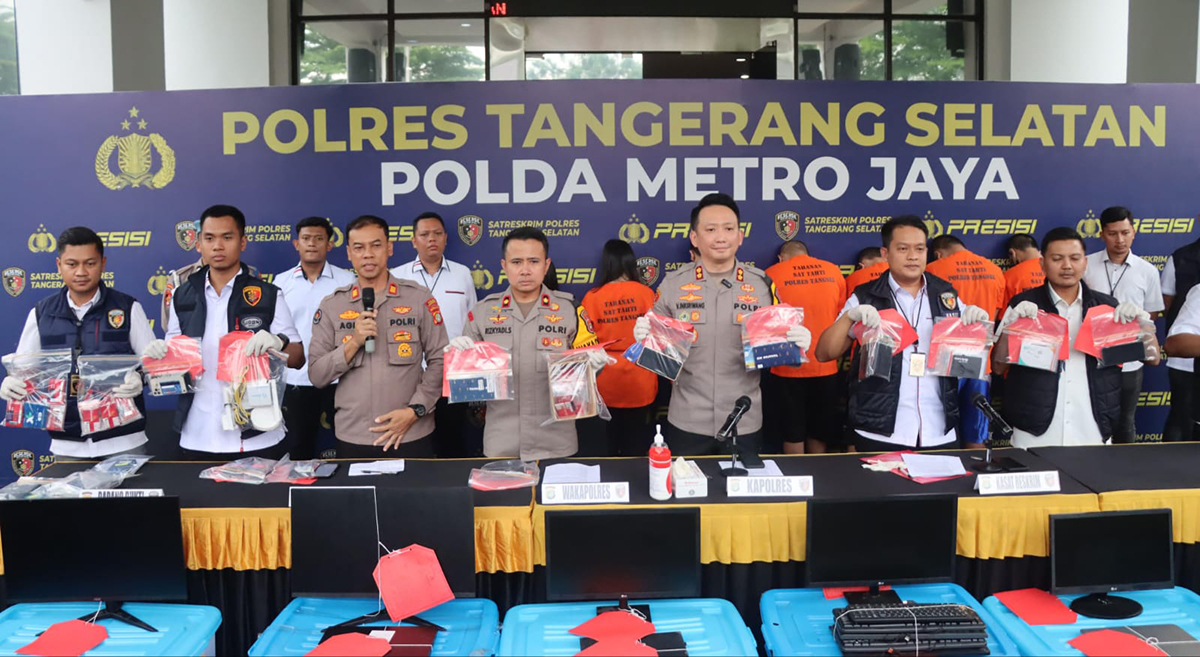 Polres Tangsel ungkap kasus judol jaringan internasional, 7 tersangka diamankan