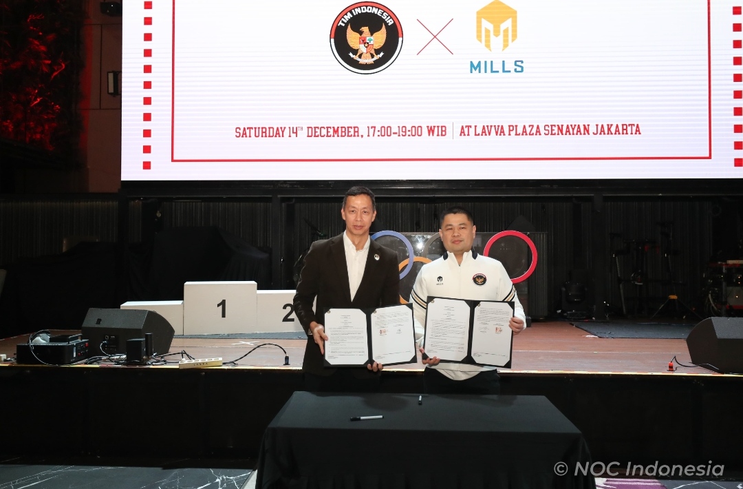 NOC Indonesia umumkan kolaborasi Mills dengan Tim Indonesia NOC Indonesia umumkan kolaborasi Mills dengan Tim Indonesia