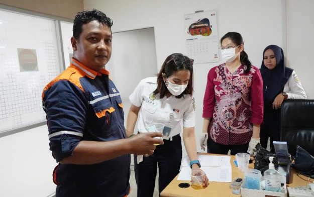 Pastikan pelayanan aman, PT KAI Sumut lakukan tes narkoba kepada petugas Pastikan pelayanan aman, PT KAI Sumut lakukan tes narkoba kepada petugas