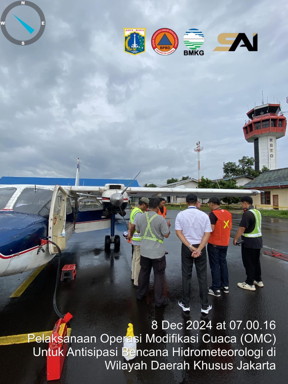 Operasi Modifikasi Cuaca dilakukan BPBD DKI Jakarta Operasi Modifikasi Cuaca dilakukan BPBD DKI Jakarta