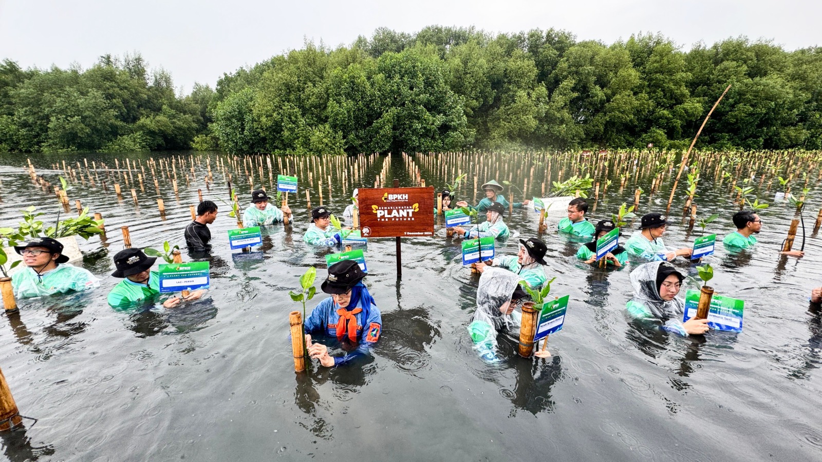 Guna lestarikan lingkungan, BPKH tanam 1000 mangrove di Taman Wisata alam Mangrove Angke Kapuk Guna lestarikan lingkungan, BPKH tanam 1000 mangrove di Taman Wisata alam Mangrove Angke Kapuk
