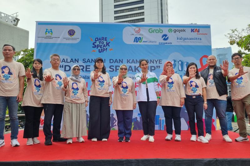 KemenPPPA kampanyekan dare to speak up saat car free day KemenPPPA kampanyekan dare to speak up saat car free day