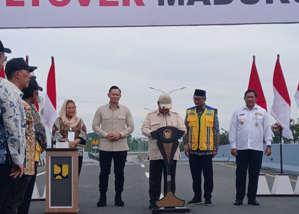 Diresmikan Presiden Prabowo, flyover Madukoro penuh simbol Kota Semarang