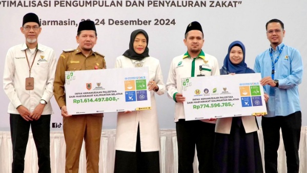 BAZNAS Kalsel salurkan infak Rp2,3 miliar melalui BAZNAS RI untuk Palestina BAZNAS Kalsel salurkan infak Rp2,3 miliar melalui BAZNAS RI untuk Palestina