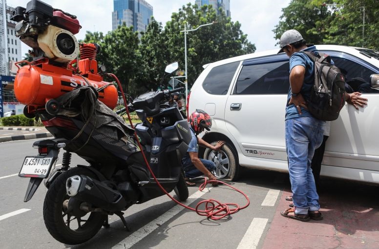 Sudinhub Jakpus tindak 92 kendaraan yang parkir sembarangan di Monas