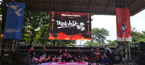 Rock in Solo, kampanye #BersuaraTiapHari yang diusung oleh Trend Asia Rock in Solo, kampanye #BersuaraTiapHari yang diusung oleh Trend Asia