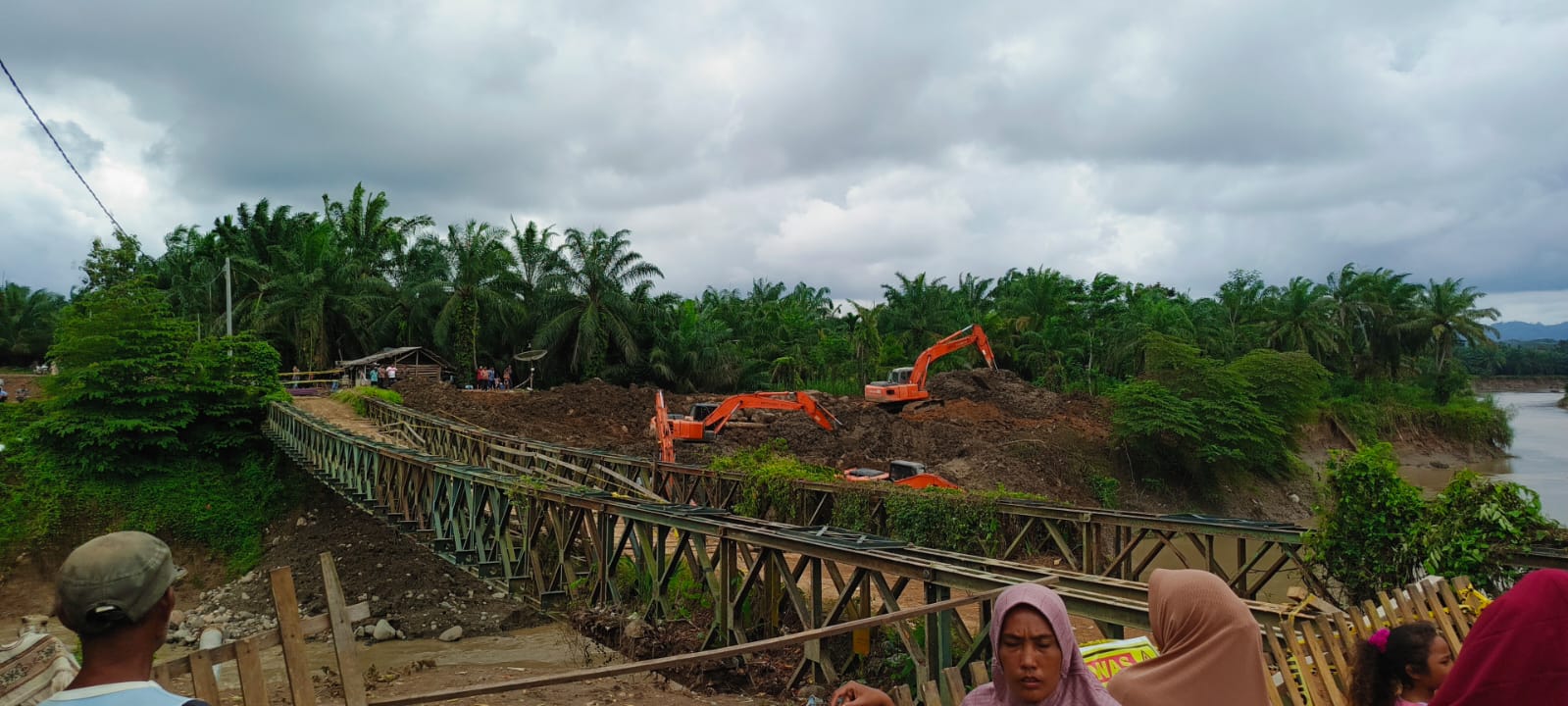 Pompanisasi petani untuk mengairi area persawahan warga rusak di Aceh Utara
