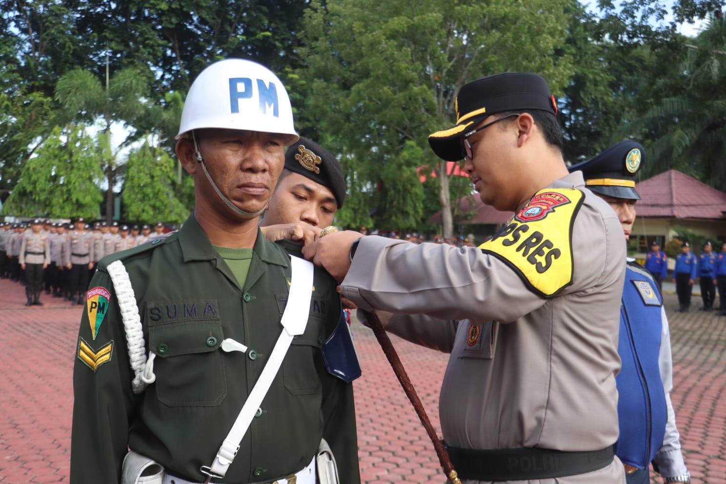 Apel gelar pasukan Ops Lilin Toba tandai kesiapan Polres Langkat amankan Nataru 