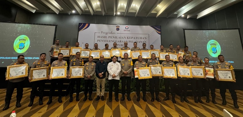 17 Polres Polda Sumut raih penghargaan kualitas tinggi kepatuhan pelayanan publik Ombudsman 17 Polres Polda Sumut raih penghargaan kualitas tinggi kepatuhan pelayanan publik Ombudsman