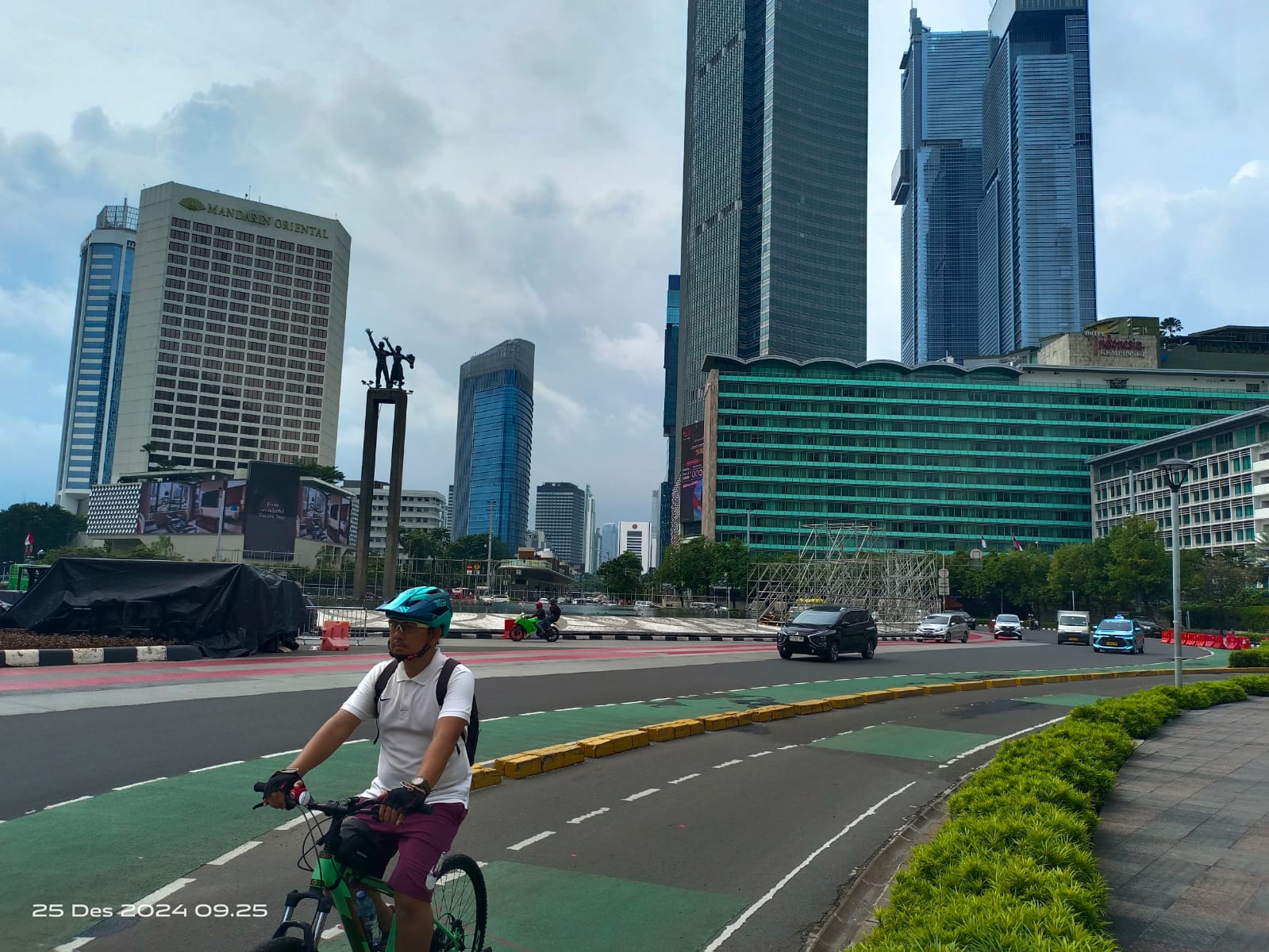 Libur Natal kawasan Bundaran HI Jakarta lancar Libur Natal kawasan Bundaran HI Jakarta lancar