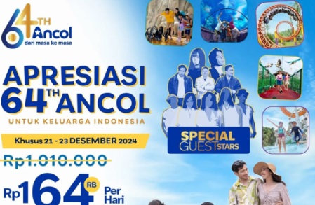 Peringati hari lahir ke-64, Ancol hadirkan program rekreasi super hemat Peringati hari lahir ke-64, Ancol hadirkan program rekreasi super hemat