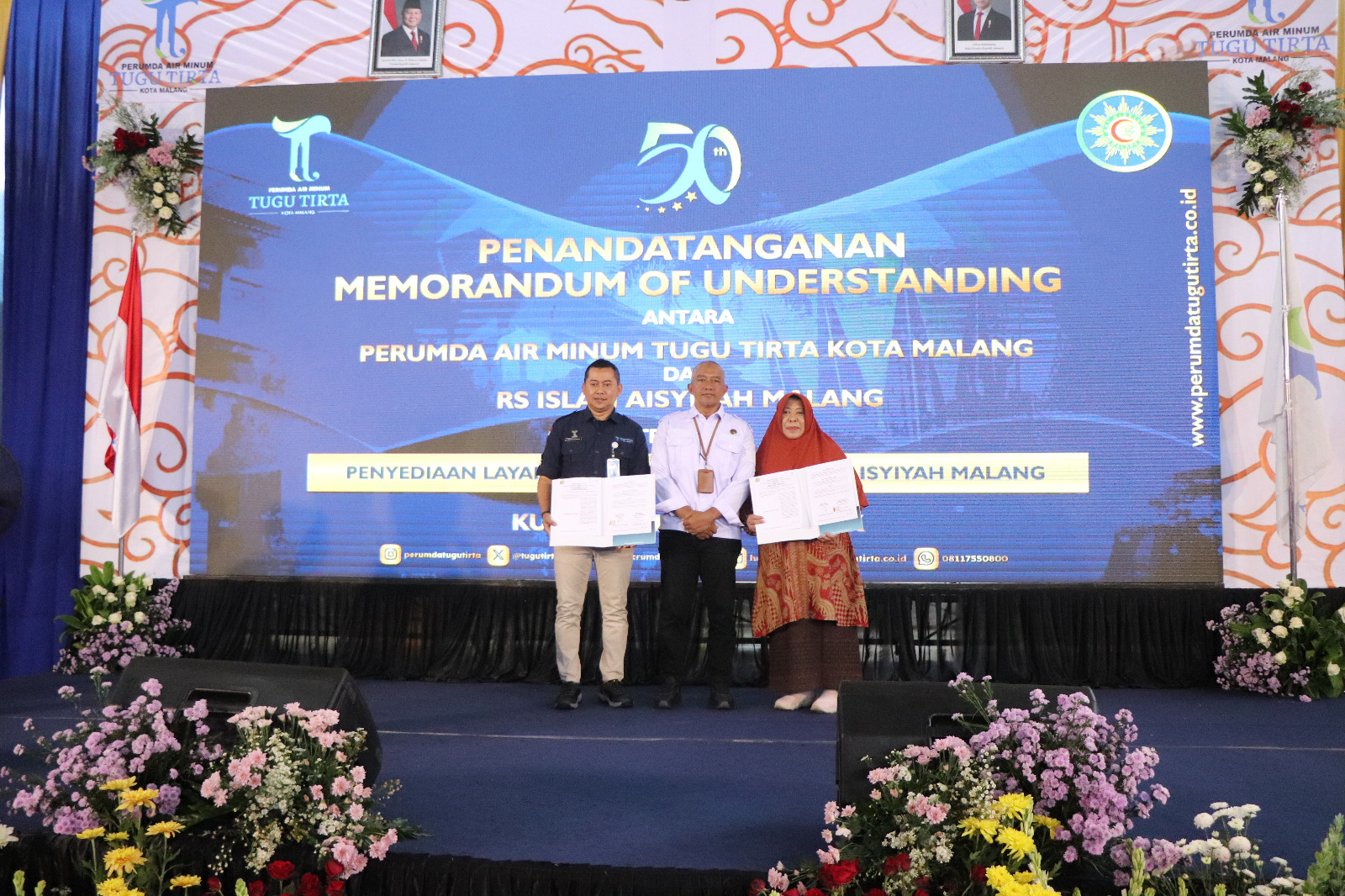 Peringati HUT ke-50, Perumda Tugu Tirta Kota Malang dapat tiga kado istimewa Peringati HUT ke-50, Perumda Tugu Tirta Kota Malang dapat tiga kado istimewa