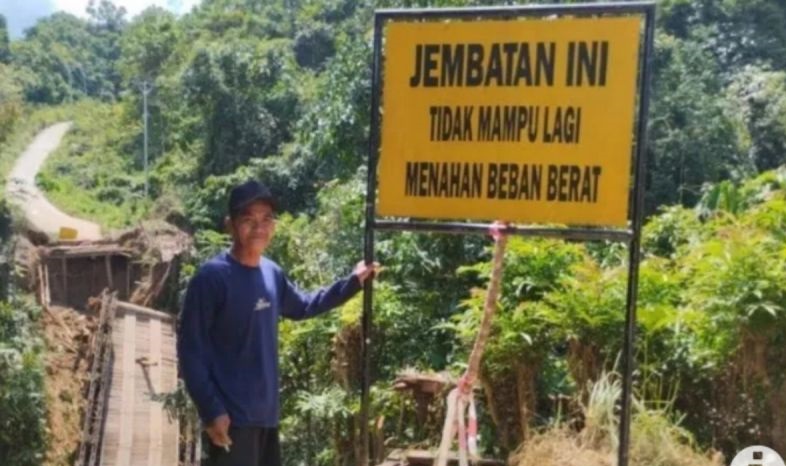 Dinas PUPR Tabalong bangun jembatan permanen di perbatasan desa