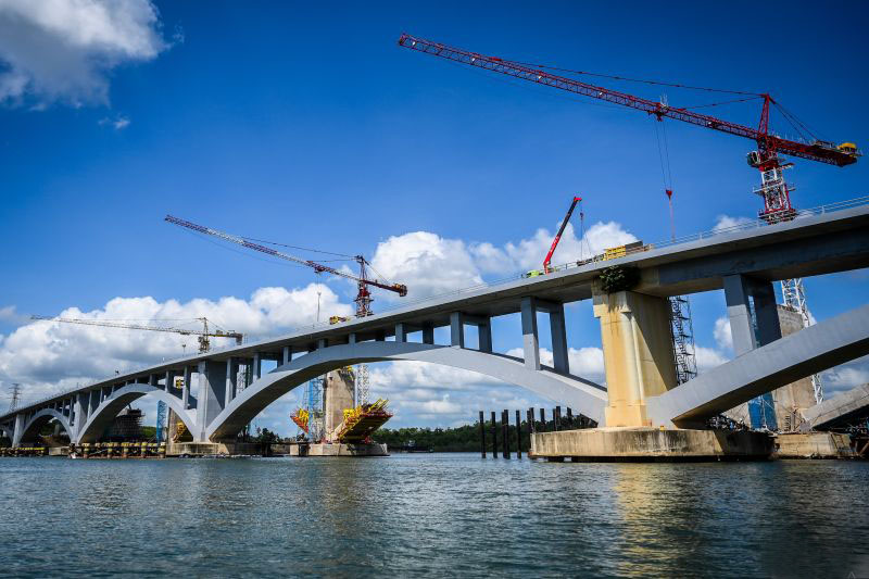 Progres duplikasi Jembatan Pulau Balang Penajam capai 71,02 persen Progres duplikasi Jembatan Pulau Balang Penajam capai 71,02 persen
