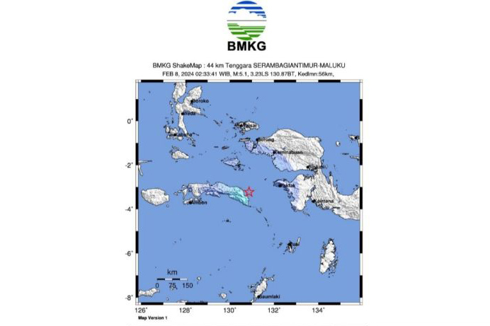 Aktivitas deformasi batuan lempeng timbulkan gempa tektonik di Seram Timur Aktivitas deformasi batuan lempeng timbulkan gempa tektonik di Seram Timur