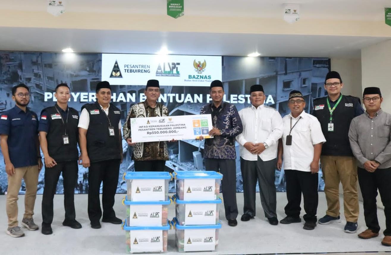 Melalui LSPT, Ponpes Tebuireng salurkan infak Rp550 juta untuk Palestina ke BAZNAS Melalui LSPT, Ponpes Tebuireng salurkan infak Rp550 juta untuk Palestina ke BAZNAS